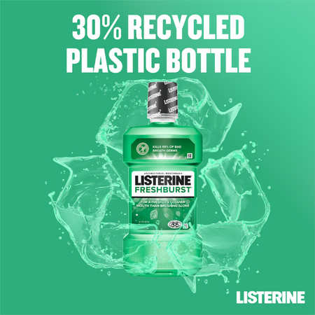 Listerine Freshburst Antibacterial Mouthwash 1l + 500ml