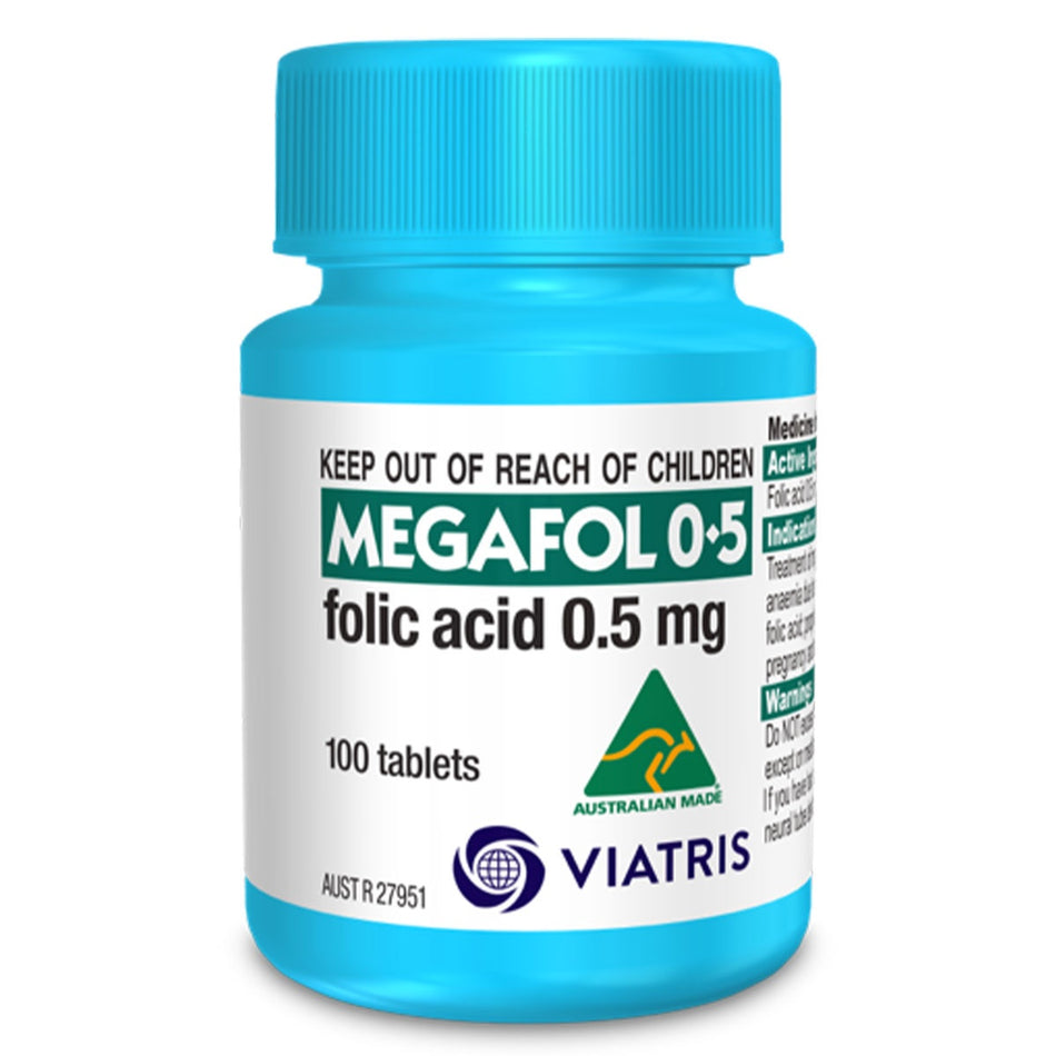 Megafol 0.5mg 100 Tablets