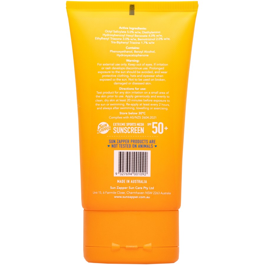 Sun Zapper Extreme Sports Mesh SPF 50+ Sunscreen 90ml