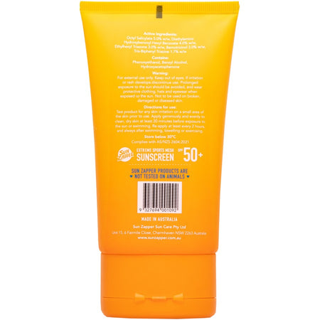 Sun Zapper Extreme Sports Mesh SPF 50+ Sunscreen 90ml