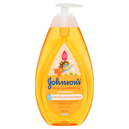 Johnson's 3-in-1 Hypoallergenic Conditioning Baby Shampoo & Cleansing Wash 800ml