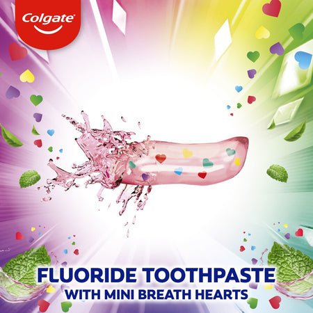 Colgate Max Fresh Toothpaste Rainbow Fresh With Mini Breath Hearts 100g