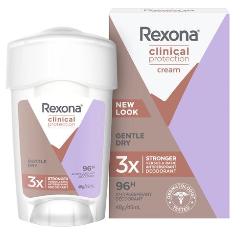 Rexona Clinical Protection Antiperspirant Deodorant 45g  Gentle Dry