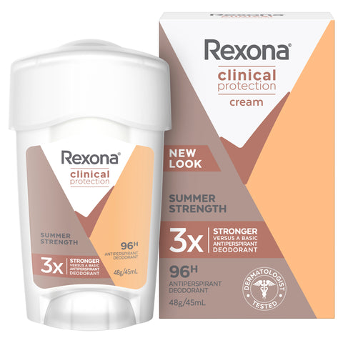 Rexona for Women Clinical Protection Antiperspirant Deodorant Summer Strength 45ml