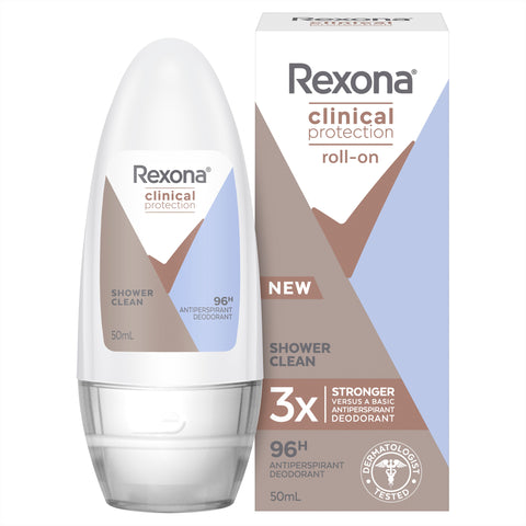 Rexona for Women Clinical Protection Roll On Shower Clean 50ml