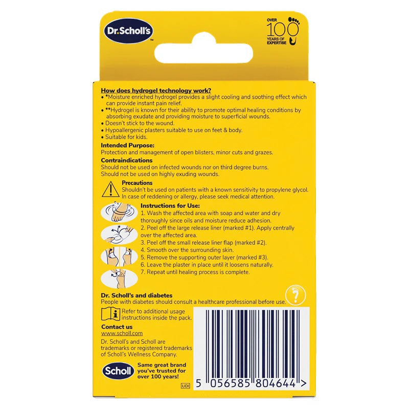 Dr Scholl's Open Blister Cuts Grazes Plaster 6 Pack