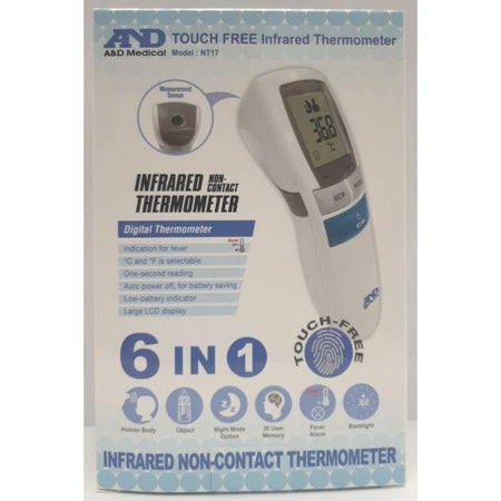A&D Medical Touch Free Infrared Thermometer