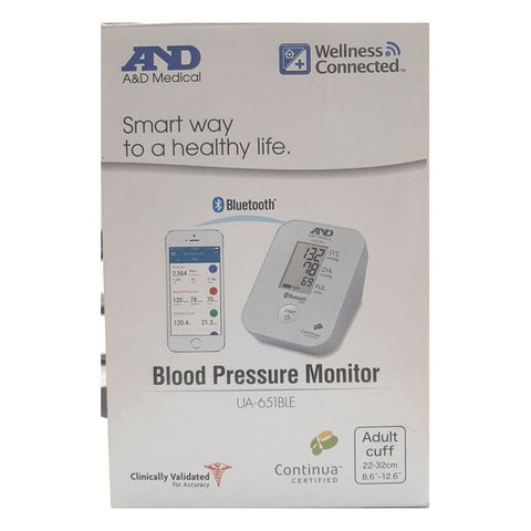 A&D Automatic Blood Pressure Monitor with Bluetooth