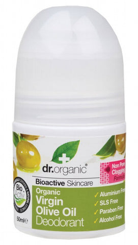 Dr Organic Roll-on Deodorant Organic Virgin Olive Oil 50ml