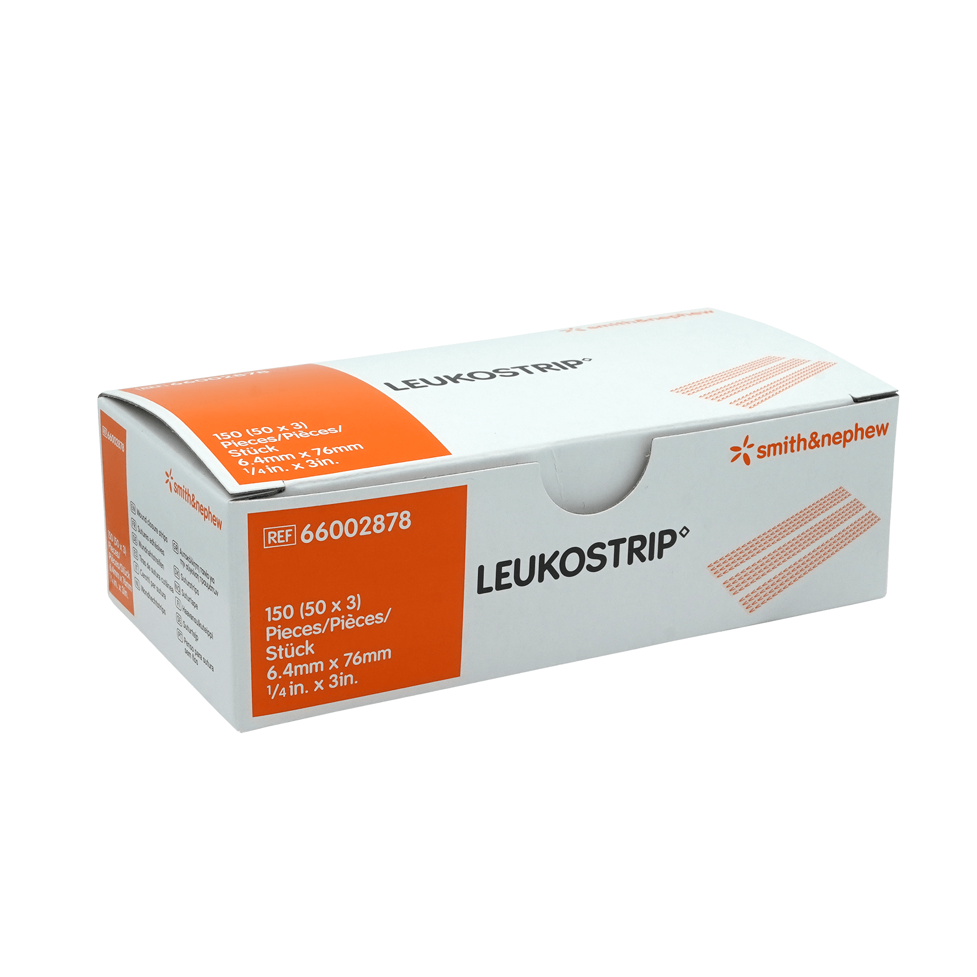 Leuko Leukostrip Closure Strips 6.4mm X 76mm 50 Pack