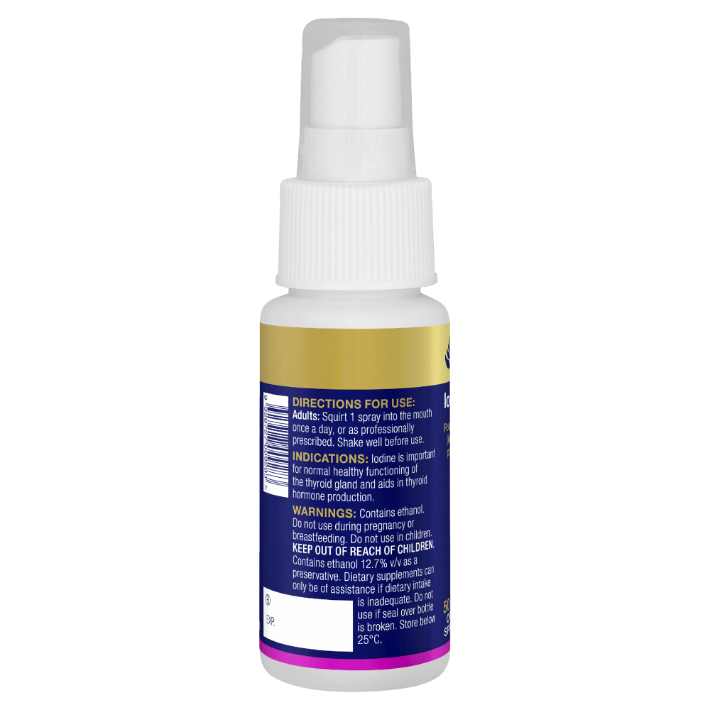 BioCeuticals Iodine Forte 50mL Oral Liquid Spray Pharmacist Only Medicine