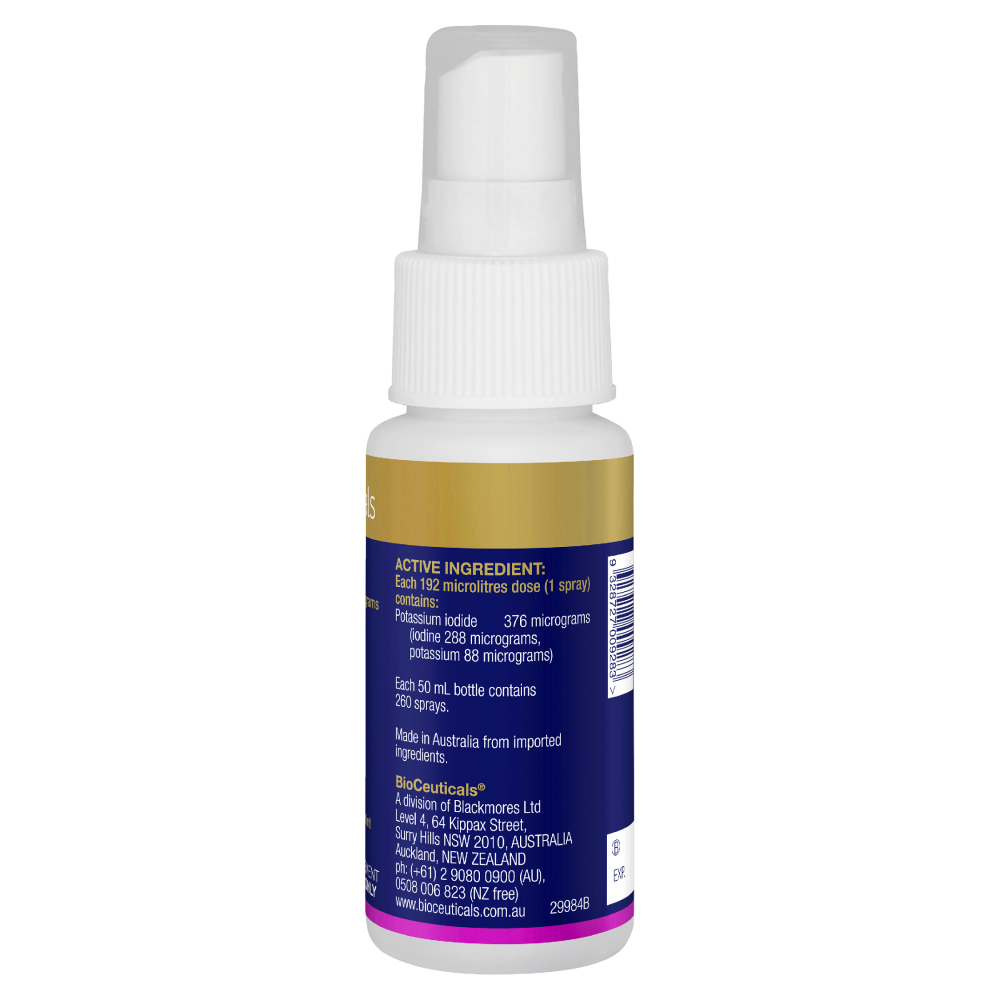 BioCeuticals Iodine Forte 50mL Oral Liquid Spray Pharmacist Only Medicine