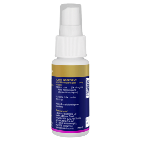 BioCeuticals Iodine Forte 50mL Oral Liquid Spray Pharmacist Only Medicine