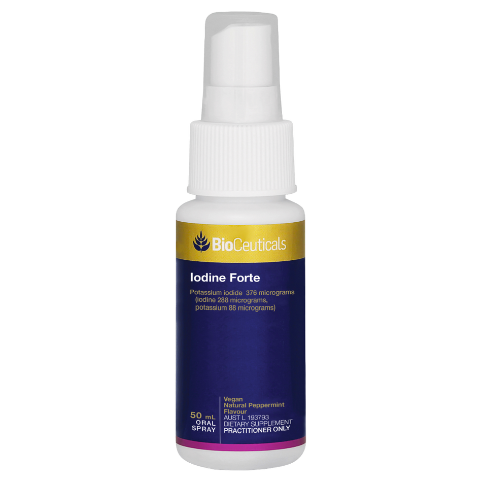 BioCeuticals Iodine Forte 50mL Oral Liquid Spray Pharmacist Only Medicine
