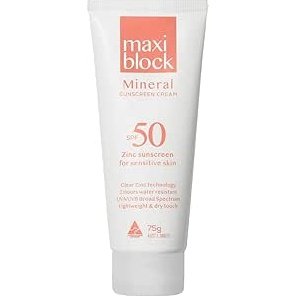 Maxiblock Mineral Sunscreen Cream SPF50 Tube75g