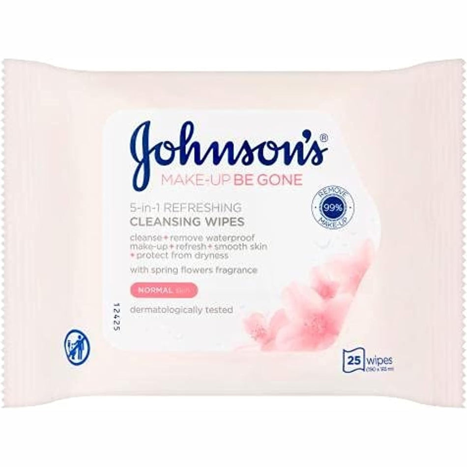 Johnson's Daily Essentials Refreshing Cleansing Normal Skin 25 Wipes