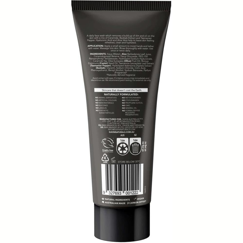 Sukin for Men Face Wash 125ml
