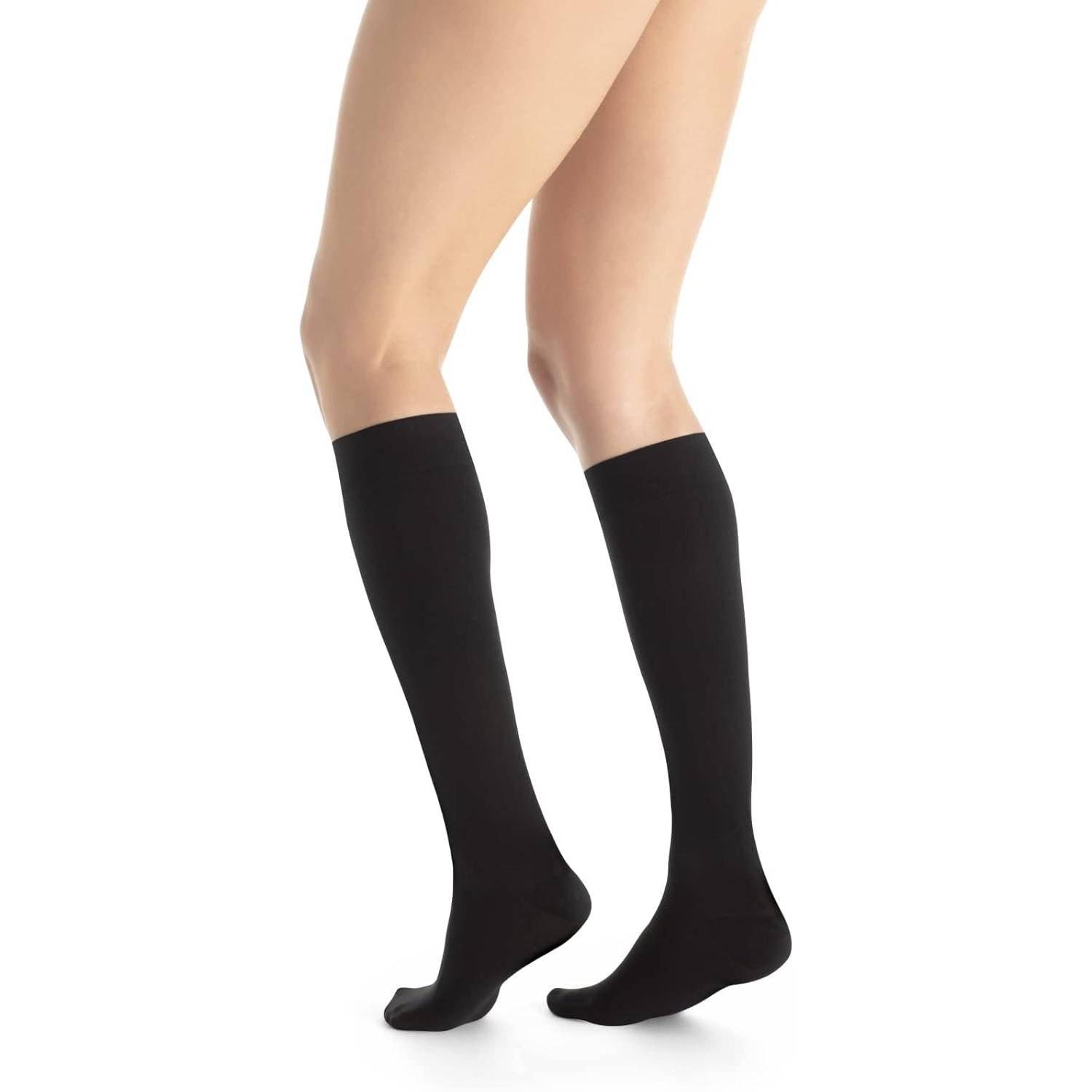 Jobst Ultrasheer Cl1 15-20 Phlebology Knee High Ct 15-20 Black Medium 1 Pair