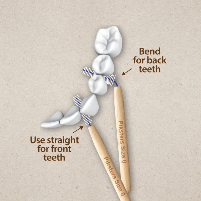 Piksters Bamboo Interdental Brushes White Size 2 8 Pack