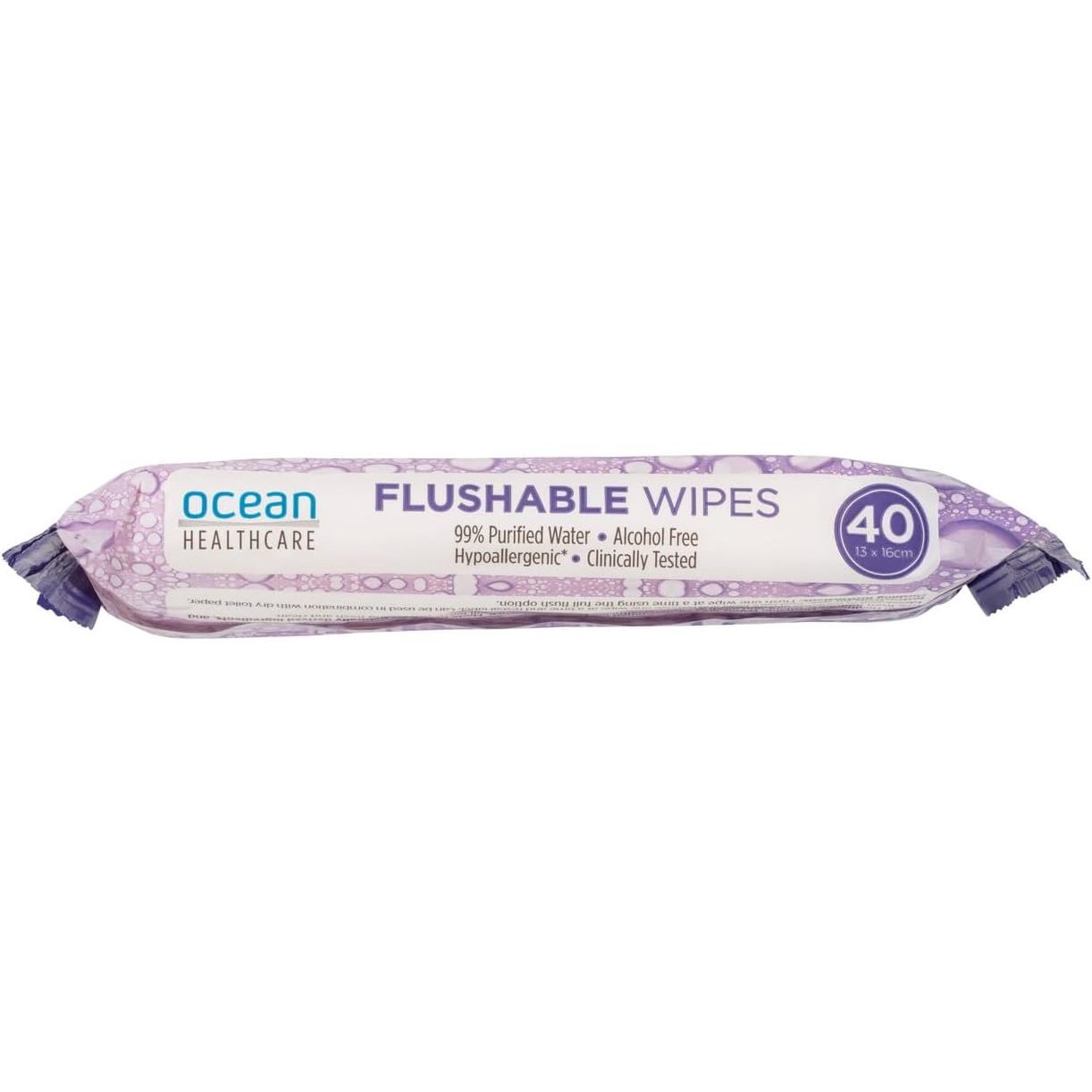 Ocean Healthcare Flushable Wipes 40 Pack