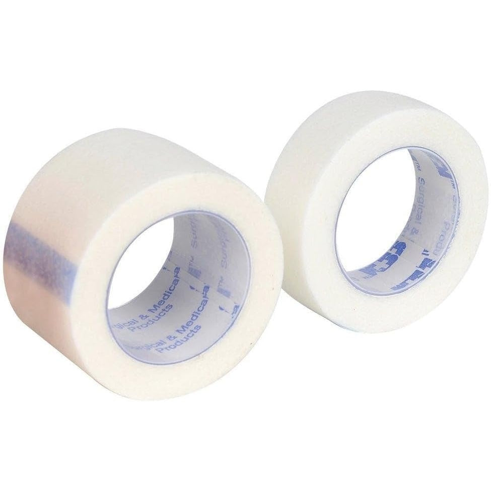 Aerotape White Microporous Paper Tape 2.5cm X 5m 12pk