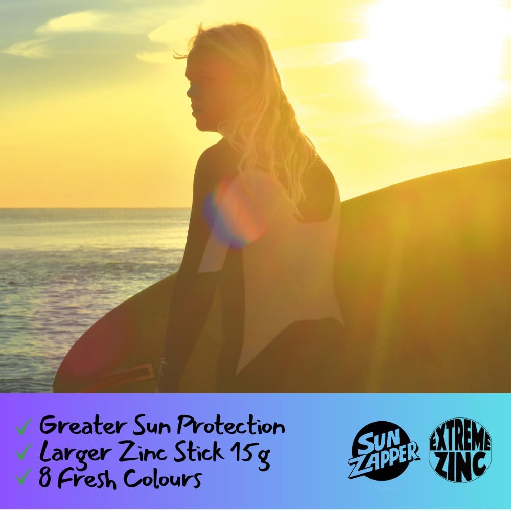 SUN ZAPPER Extreme ZINC STICK 15G PURPLE SKY