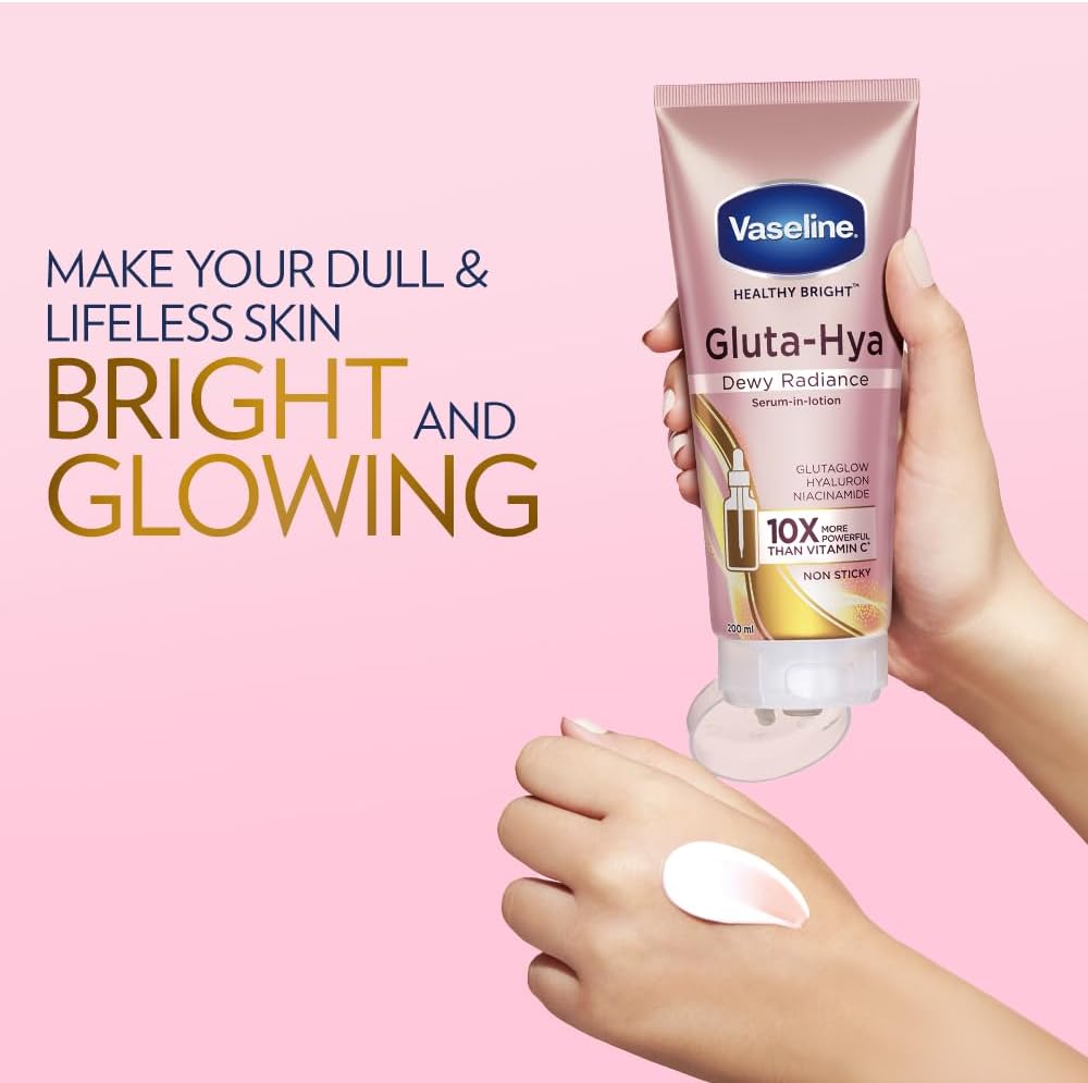 Vaseline Gluta-hya Serum Burst Dewy Radiance Body Lotion 200ml