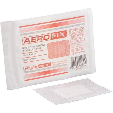 Aerofix Non-woven Island Dressing 6 X 8cm 50pk