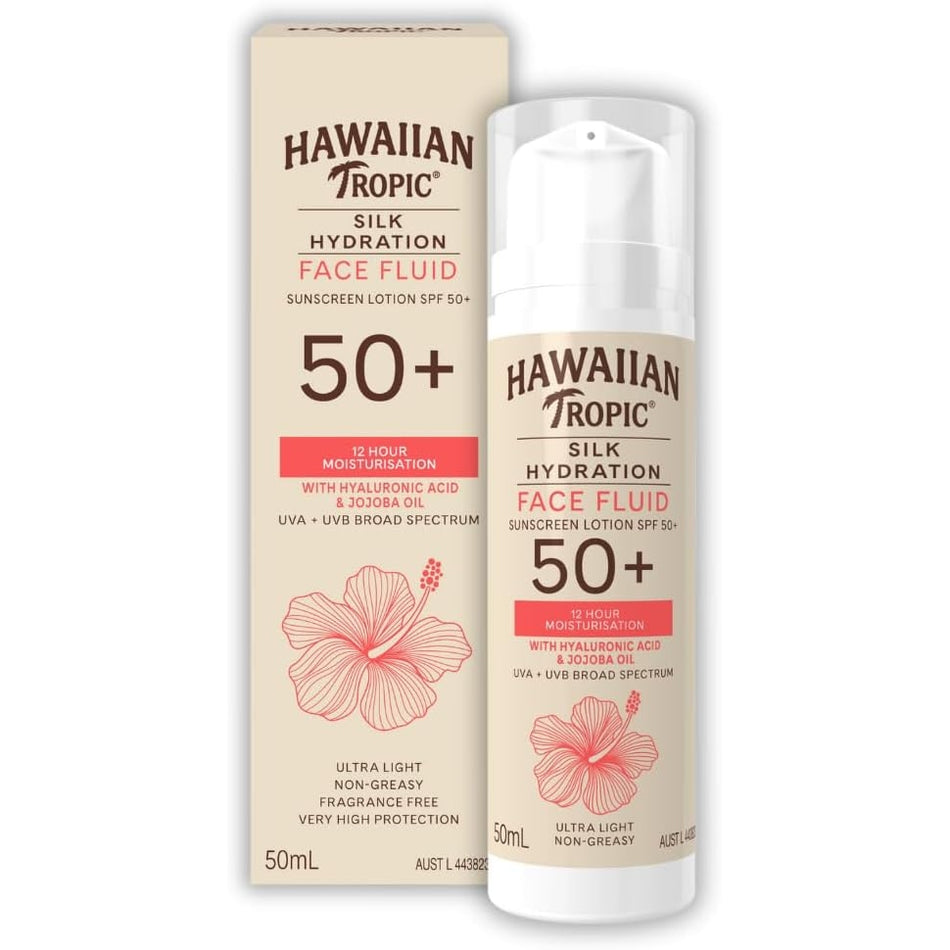 Hawaiian Tropic Silk Hydration Face Fluid 50ml