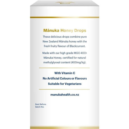 Manuka Health Mgo 400+ Manuka Honey Drops - Blackcurrent 65g