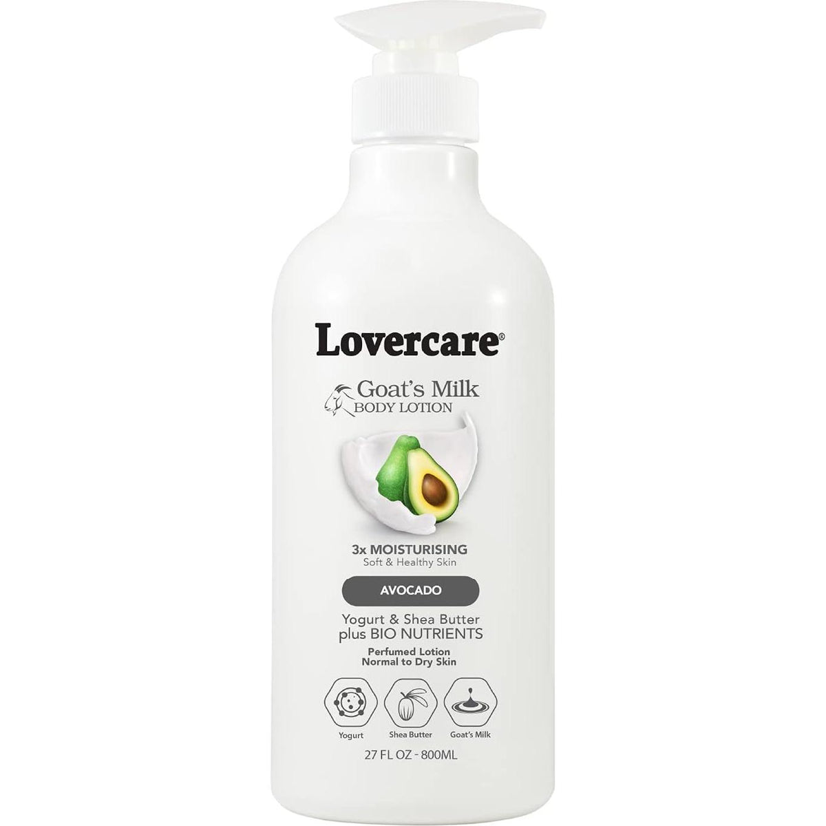 Lovercare Goat's Milk Avocado Body Lotion 800ml