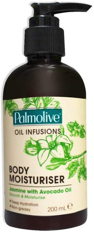 Palmolive Hands and Body Moisturiser Oil Infusion Jasmine w/Avocado Oil 200ml