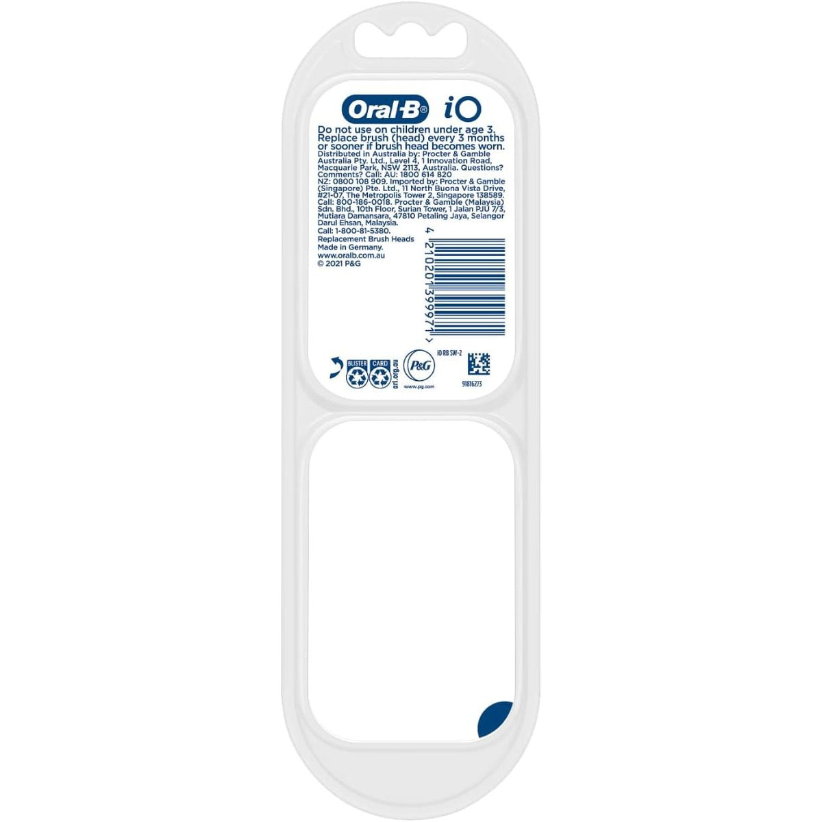 Oral-b Io Gentle Care Replacement Brush Heads White 2 Pack