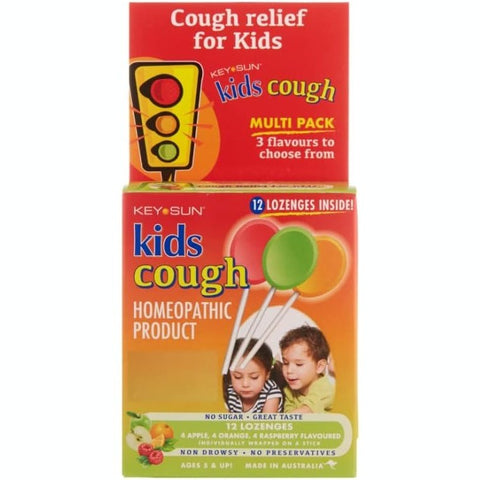Key Sun Kids Cough Multi Pack 12 Lozenges