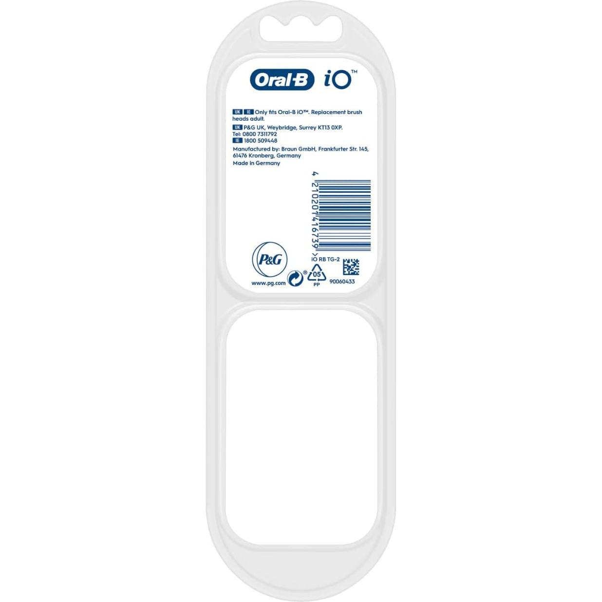 Oral B Power Toothbrush iO Specialised Clean Refills White 2 Pack