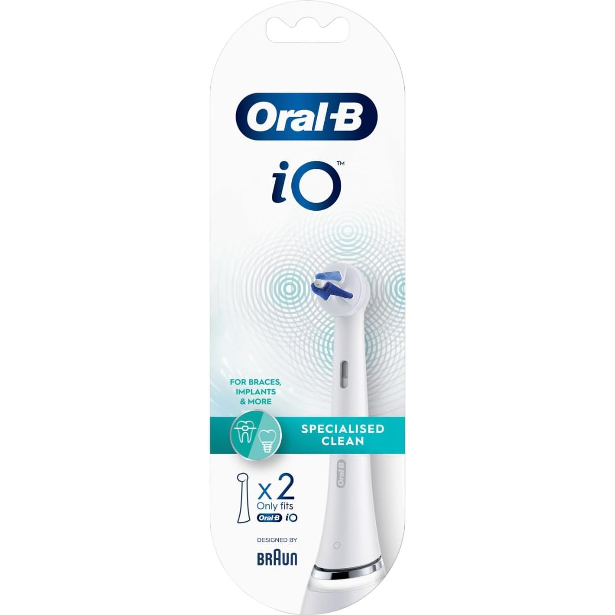 Oral B Power Toothbrush iO Specialised Clean Refills White 2 Pack