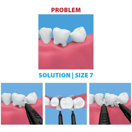 Piksters Interdental Brushes Black Size 7 40 Pack