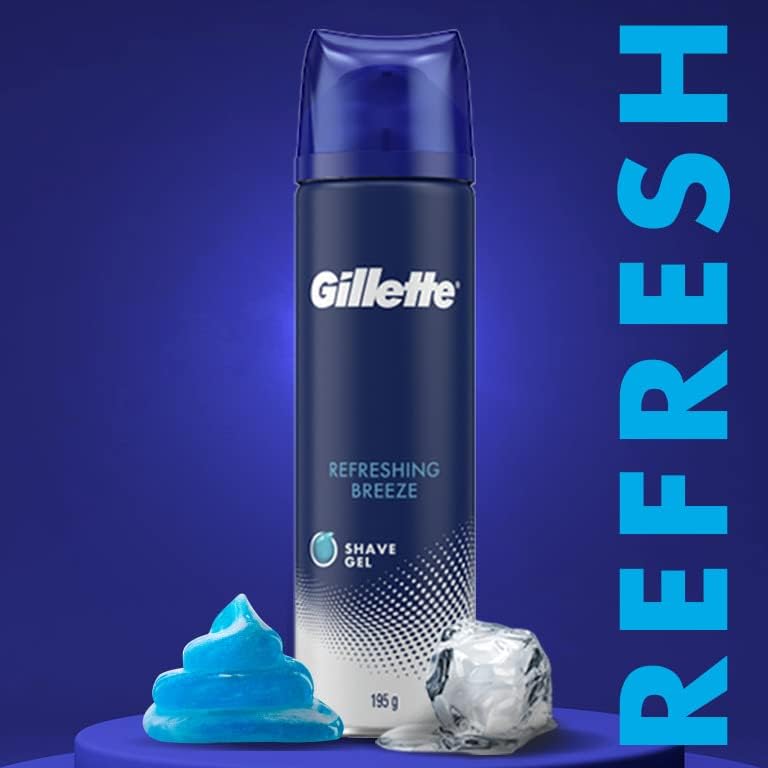 Gillette Refreshing Breeze Shave Gel 195g
