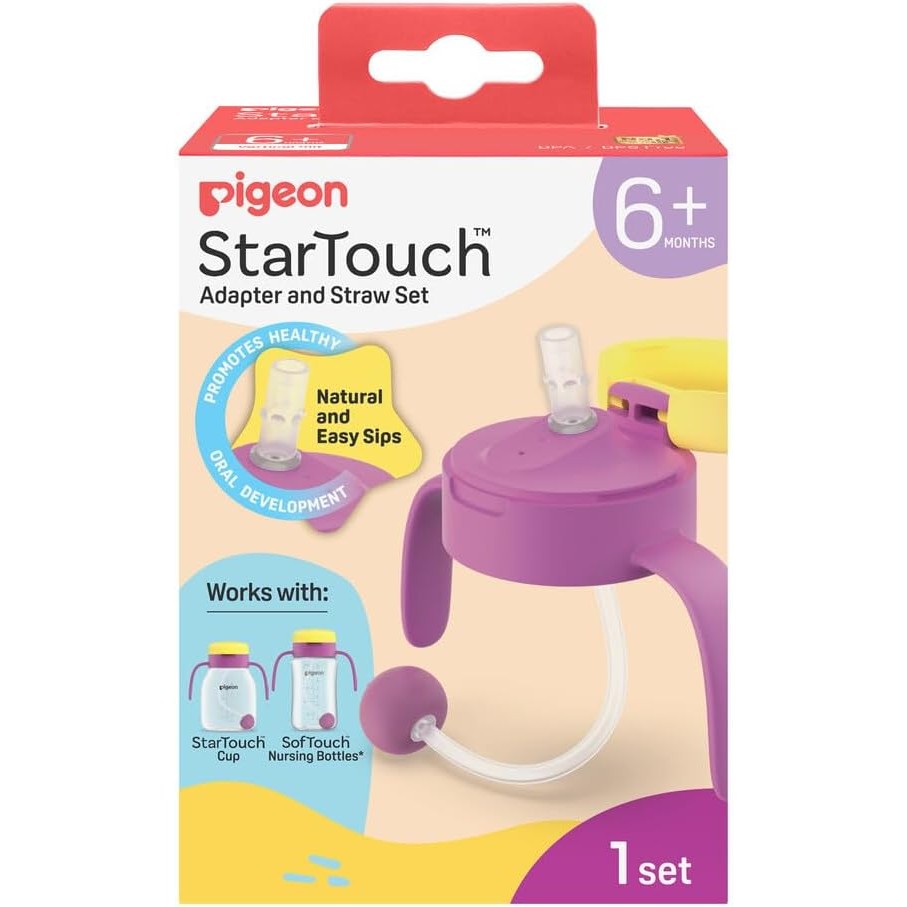 Pigeon Startouch Adapter + Straw Set Berry Blast