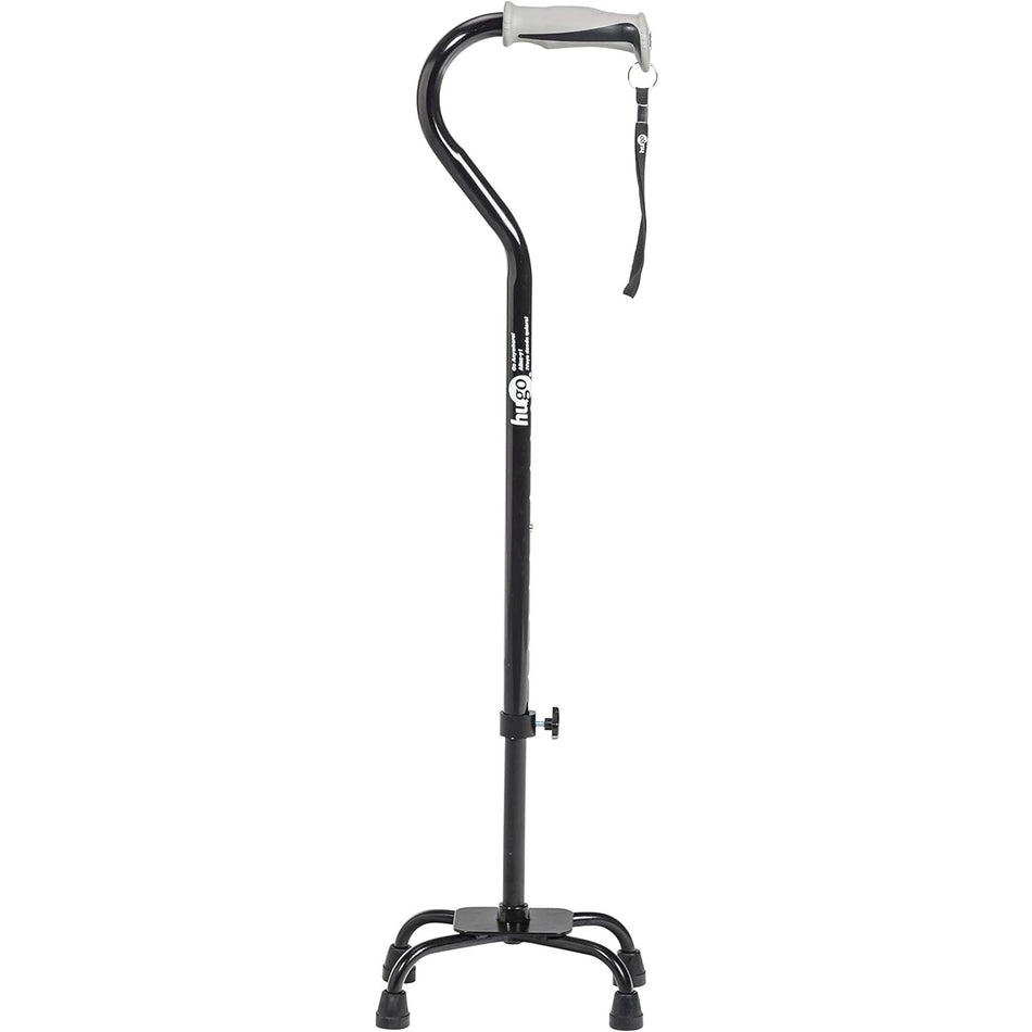 Hugo Ergonomic Quad Cane - Ebony