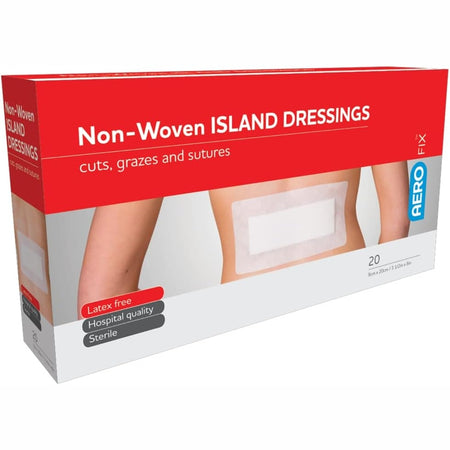 AEROFIX Non-Woven Island Dressing 9 x 20cm 20PK