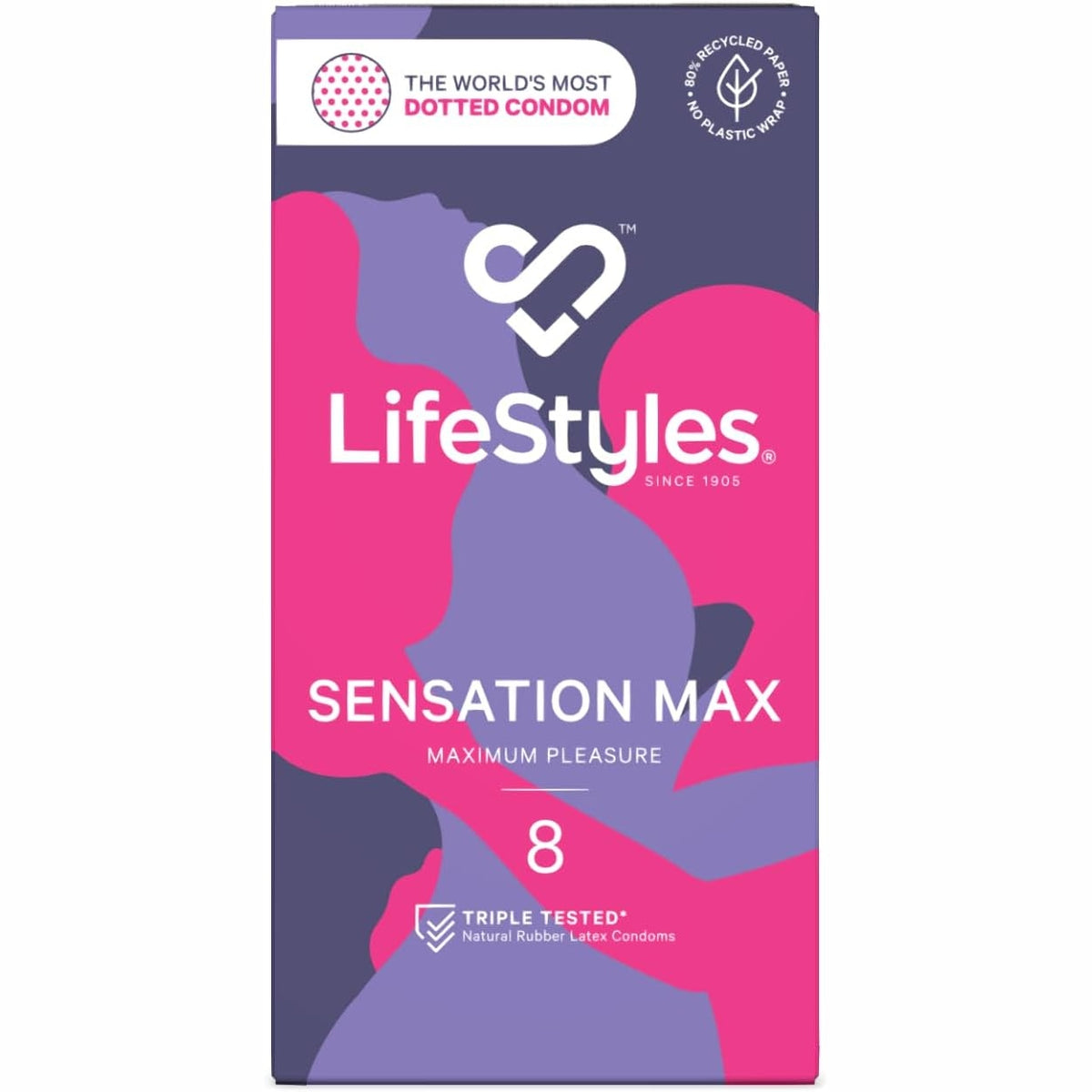Lifestyles Sensation Max Condoms 8 Pack