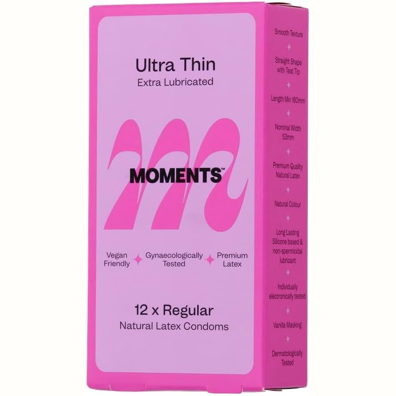 Moments Ultra Thin Extra Lub Condom 12pk