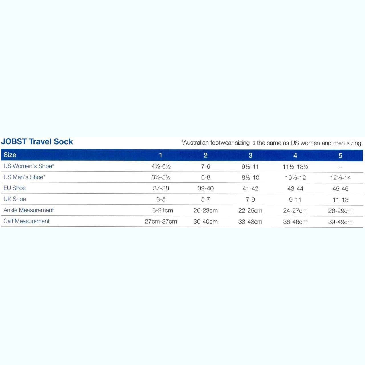 JOBST Travel Socks – Knee High Medical Compression Stockings BEIGE SIZE 1