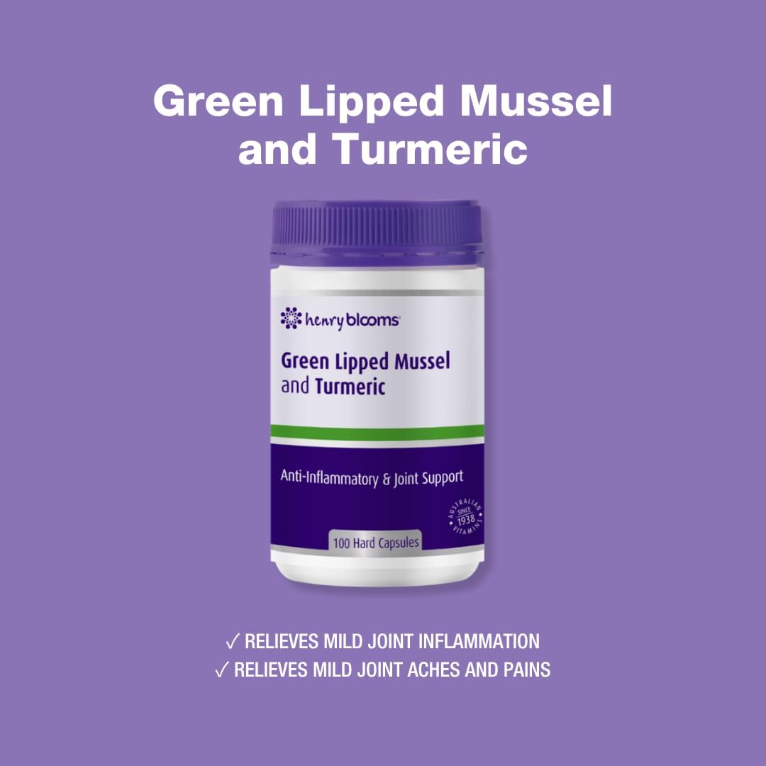Henry Blooms Green Lipped Mussel and Turmeric 100c