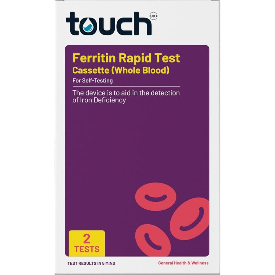 Touchbio Iron Ferritin Rapid Test 2 Pack