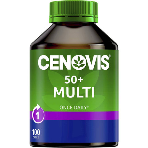 Cenovis 50+ Multi - Once-Daily Multivitamin - 100 Capsules