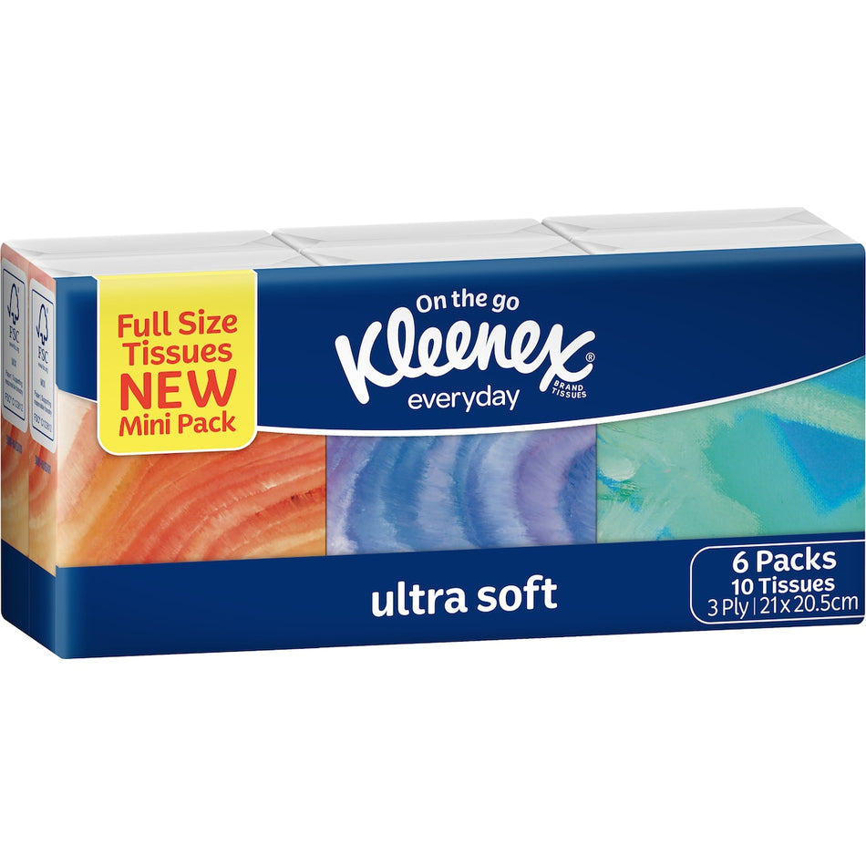 Kleenex Ultra Soft Tissues Pocket Mini Pack 6 PK