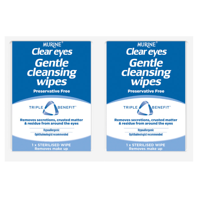 Murine Clear Eyes Gentle Cleansing Wipes 30 Pack