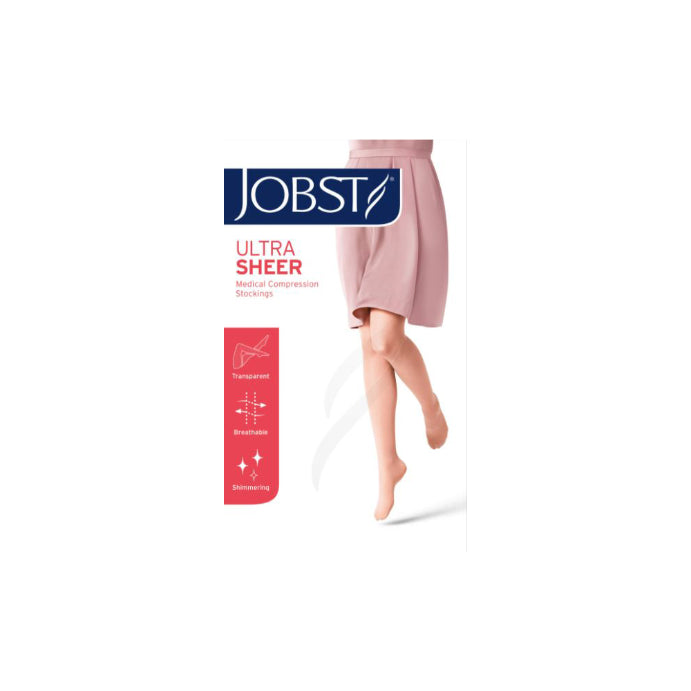 Jobst Ultrasheer Cl1 15-20 Phlebology Knee High Ct 15-20 Black Medium 1 Pair